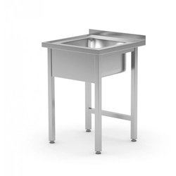Table with sink without shelf 600 x 700 x 850 mm POLGAST 211067 211067