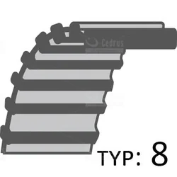 Tandrem til knivtræk MT6127 /1912X25/239zębów 520113