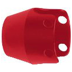 Tapa del botón Schneider Electric Safety fi40 rojo, bloqueable con candado (ZBZ1604)