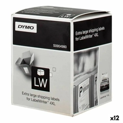 Tarrat Dymo Printer LW:lle 4XL musta/valkoinen 104 x 159 mm (12 kpl)