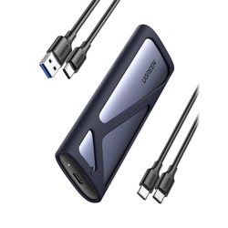 Taschengehäuse für SSD-Laufwerk M.2 USB 3.2 Gen 2 Super-Speed-USB 10Gbps grau