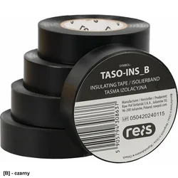 TASO-INS – isekleepuv isoleerteip – 5 värvid – laius 19 mm – 20 m