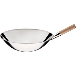 Tavă wok, oțel lustruit, Ø 400 mm