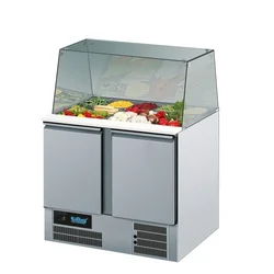 Tavolo refrigerato per insalata Saladetta con prolunga in vetro GN 1/1 Rilling AKT SA795 00EV