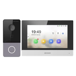 TCP/IP-videon sisäpuhelinsarja 1 perheelle, 7 tuuman TFT LCD-näyttö - HIKVISION