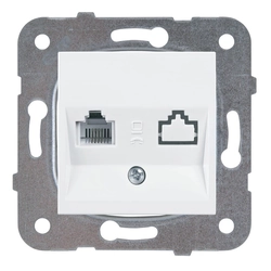 Telephone socket 1xRJ11 Viko Panasonic Karre white