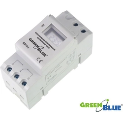 Temporizador Maclean para carril DIN GB104 GreenBlue 16 programas (GB104)
