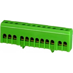 Terminal de conexión Simet en TS35 PE protector aislado 12-polowy 12x16mm2 verde 870S-12FS (89823005)