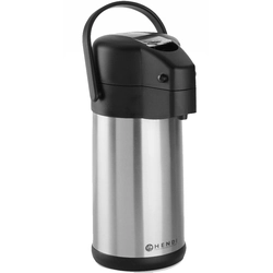 Termo para bebidas de café y té con bomba 3L Hendi 445877