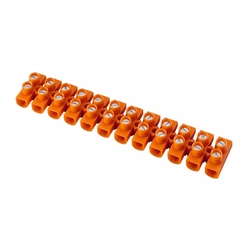 Termoplastisk gängad plint LTF12-10.0 orange, STANDARD