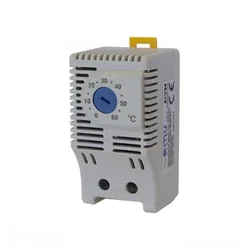 Termostat pe sina de racire contact NO 0-60 grade 10A  IP20