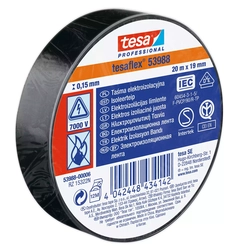 Tesa Electrical Insulating Tape 20mx19mm black