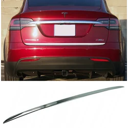 TESLA Model X - bandă CROMĂ pe capacul portbagajului