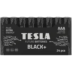 Tesla TESLA alkalická baterie R3 (AAA) ČERNÁ+ [24x30] 24 ks