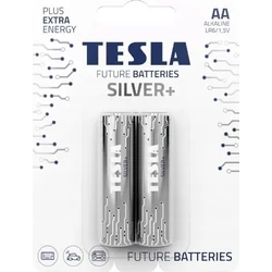 Tesla TESLA-alkalinebatterij R6 (AA) ZILVER+ [2x120] 2 stuks