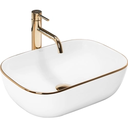 The countertop washbasin Rea Belinda Gold Edge