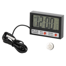 Thermomètre à panneau LCD BLOW + horloge TH002