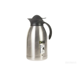 Thermoskanne, Kaffeekanne aus Stahl mit Hendi-Knopf 2 Liter inox