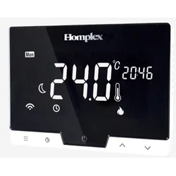 Thermostat d'ambiance pour panneau de contrôle WiFi programmable Affichage numérique Homplex 19 - DG19WifiBlack