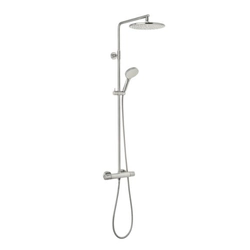 Thermostatic shower system DAMIXA SILHOUET, stainless steel