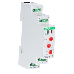 Tijd zender PCU-510DUO, voedingsspanning 230VAC, 24VAC/DC, 2×NO/NC, I=2x8A