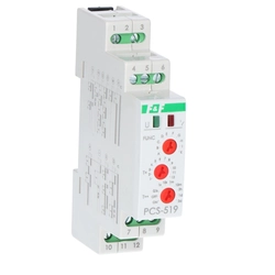 Time transmitter PCS-519 DUO ten-function, with inputs: START and RESET, contacts:2P, I=2x8A, U=230V and 24V
