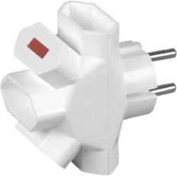 Timex Plug-in splitter 4xEuro med hvid baggrundsbelysning (R-4/S)