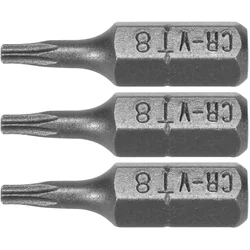 Tips Bits for Screwdrivers Drills T8 25mm STHOR 3 Pieces