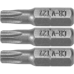 Tips Bits för skruvmejslar Borr T27 25mm STHOR 3 Stycken