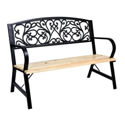 TITO steel and cast iron garden bench