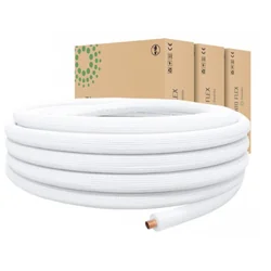 Tivento TUYAU EN CUIVRE COUVERT POUR CLIMATISATION 3/4 cercle 25m TIVENTO FLEX