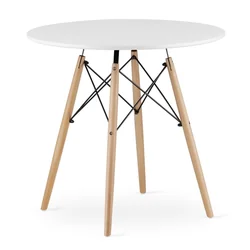 TODI asztal Kerek 80cm - fehér
