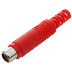 Tomada RCA para cabo RED HQ plástico 50 Pcs