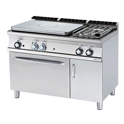 TPF2 - 712 GEV/P ﻿﻿Cucina a gas in ghisa con forno. elettrico