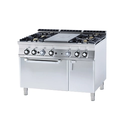 TPFV4 - 912 GEV Cast iron gas kitchen with electric oven