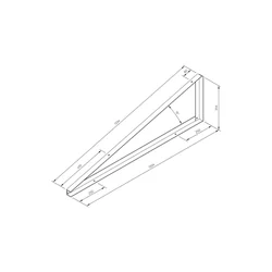 TR-1-15-I - Asennuskolmio TR1 15 astetta INVASIIVINEN UPPER