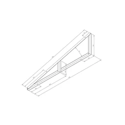 TR-1-15XL-I - Triangolo di montaggio TR1 XL 15 gradi INVASIVE UPPER