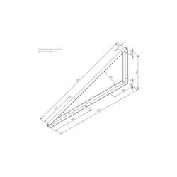 TR-1-20-B - Triangle de montage TR1 20 degrés PRIMAIRE NON INVASIF