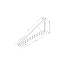 TR-1-20-I - Mounting triangle TR1 20 degrees INVASIVE VERTICAL