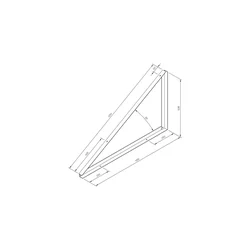 TR-1-30-I - Monteringstrekant TR1 30 grader INVASIV OVERS