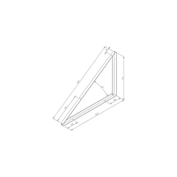 TR-1-35-I - Montážní trojúhelník TR1 35 stupňů INVAZIVNÍ HORNÍ