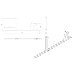 TR-2-15-BF - Asennuskolmio TR2 15 astetta BIFACIAL