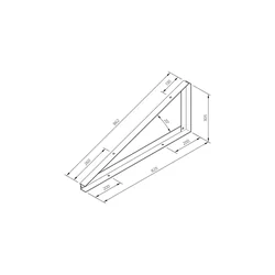 TR-2-20-I - Mounting triangle TR2 20 degrees INVASIVE LEVEL