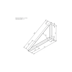 TR-2-30-B — montāžas trīsstūris TR2 30 grādi NEINVAZĪVS LĪMENIS