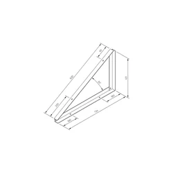 TR-2-30-I — montāžas trīsstūris TR2 30 grādi INVAZĪVAIS LĪMENIS