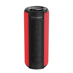 Trådløs Bluetooth højttaler T6 Plus 40W + Rød powerbank