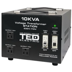 Transformateur 230-220V à 110-115V 10000VA/8000W avec boîtier TED000231