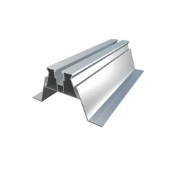 Trapetsformad aluminiumbro med klämma 60x300 mm limmad med EPDM