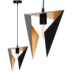 TREANGULÄR GEOMETRISK TAKLAMPA APP253-1CP SVART