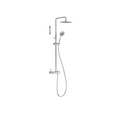 Tres Lex-Alp chrome shower set 08119703